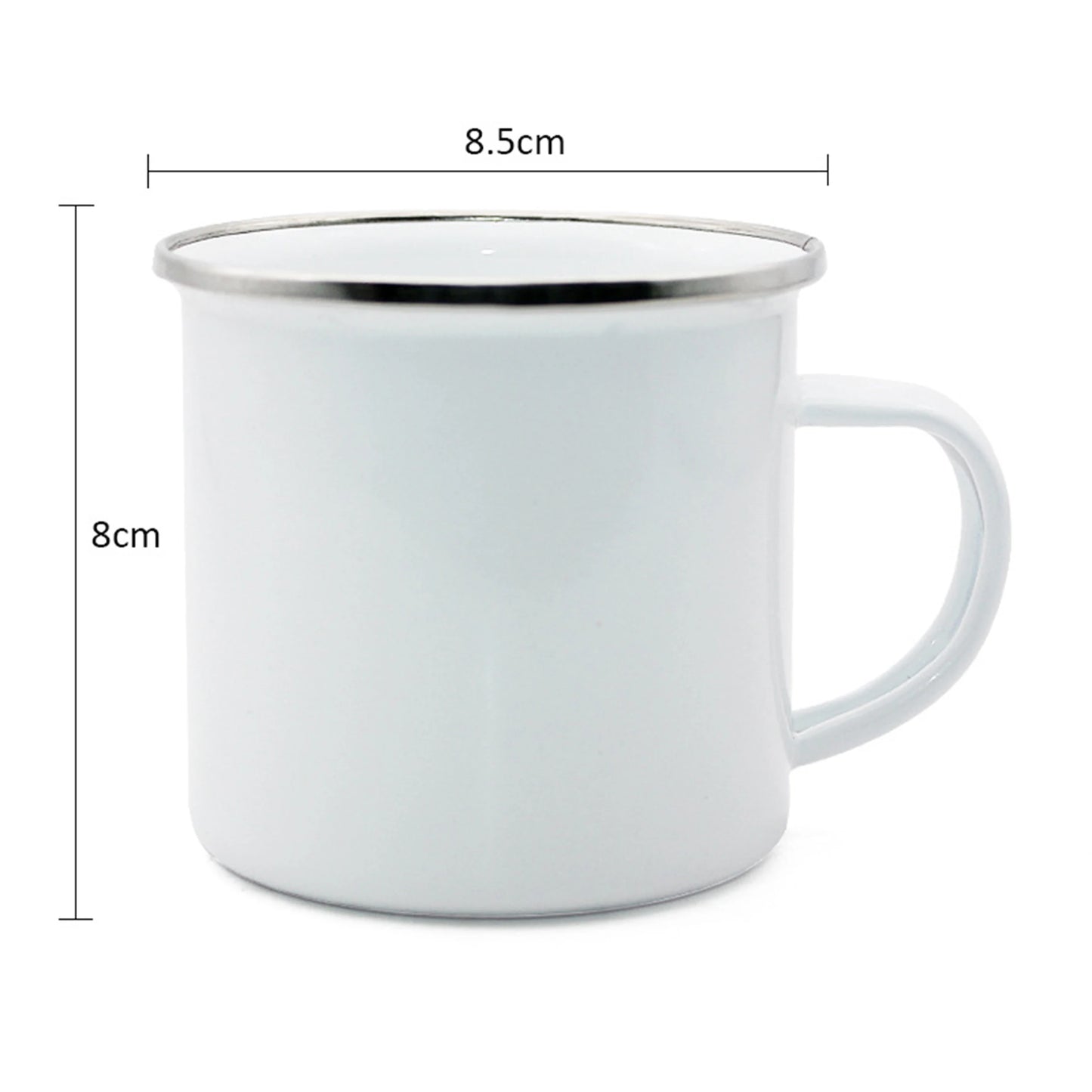Brief Style Metal Milk Mug for Cat Lovers - Sleek and Eco-Friendly Drinkware"